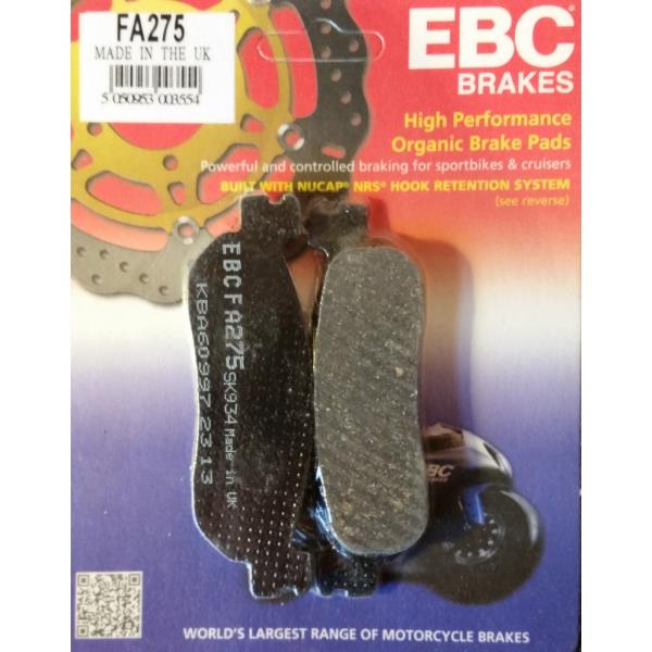 Yamaha YZF-R6 Arka Fren Balatası 99-02 EBC FA275